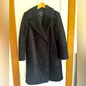 Club Monaco Faux Fur black winter coat women’s size S / P